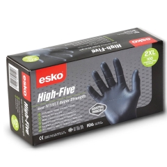 ESKO High Five Industrial Black Nitrile Glove 2XL